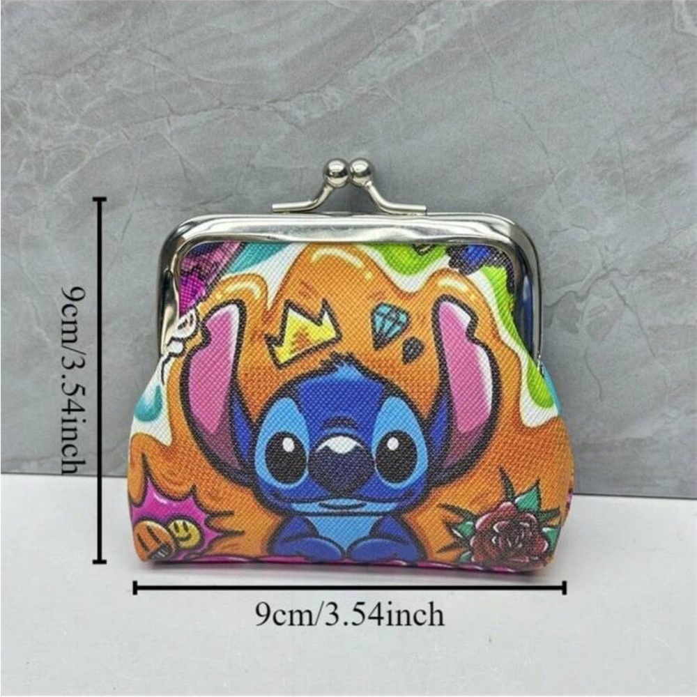Disney Pink Stitch Coin Purse Keychain​ - Picture 2 of 5
